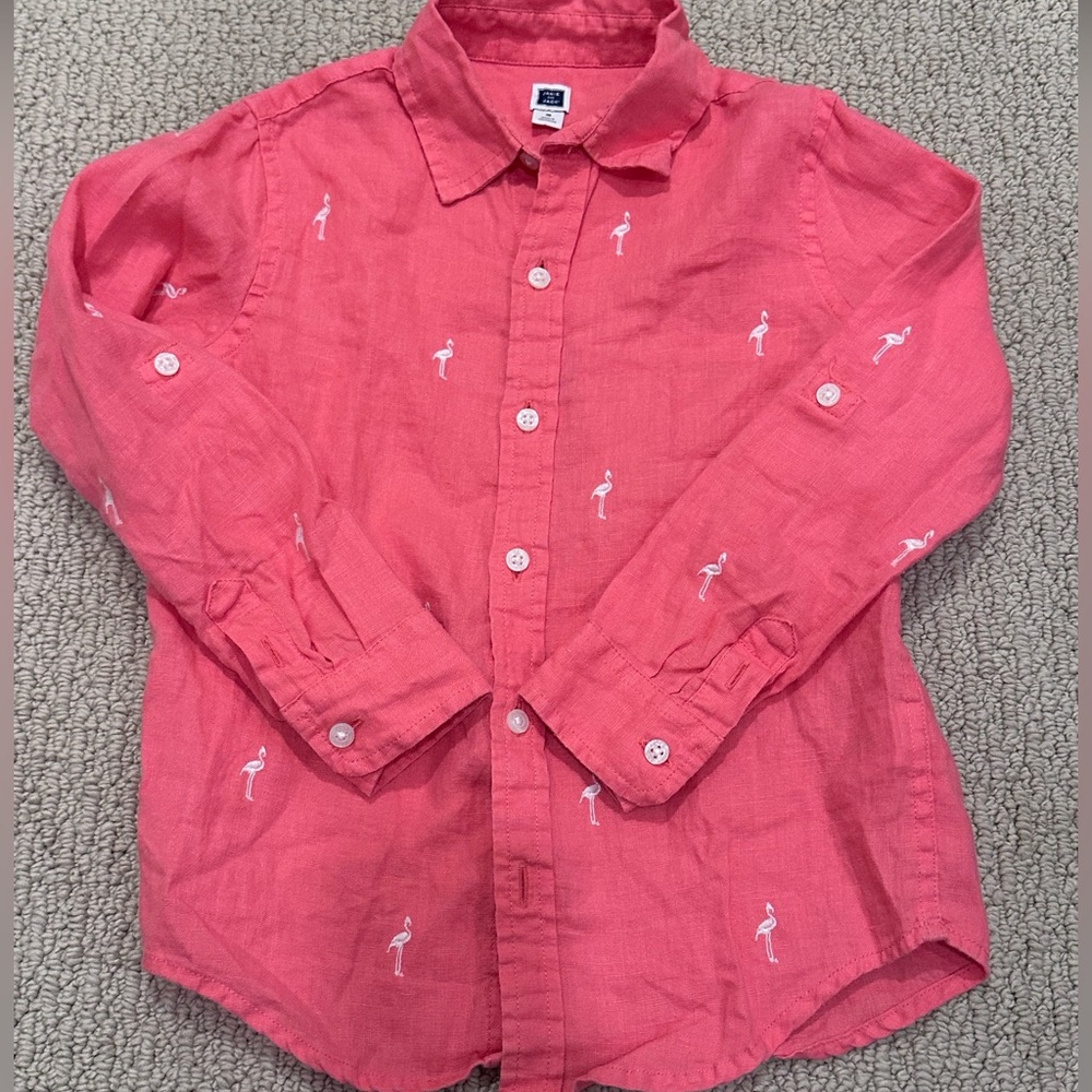 5T Janie and Jack Linen long sleeve button down.